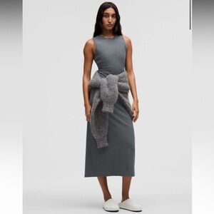 Brand new Lululemon All Aligned Ribbed Midi Dress 
OLBL